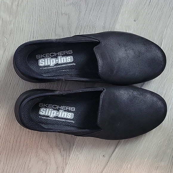 Skechers Black Slip INS shoes womens size 8.5 136544 - Picture 2 of 8